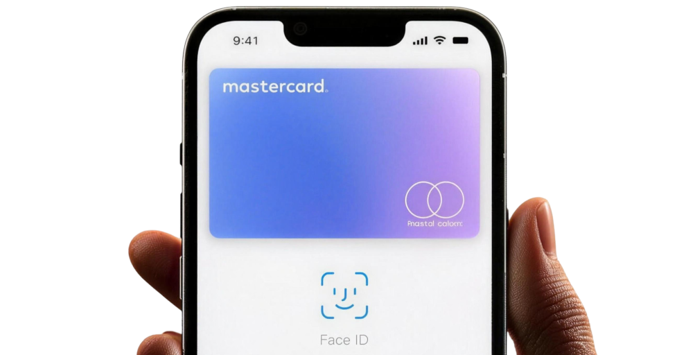 Spend card with Face ID payment interface